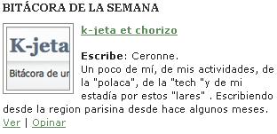 blog de la semana