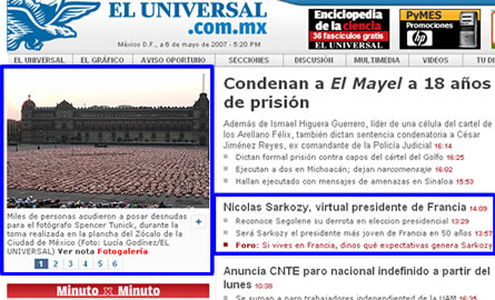 Sarko en el Universal