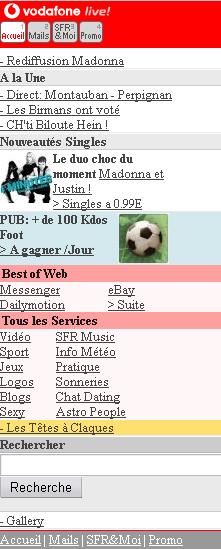 Vodafone Live! SFR